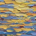 Sonnenaufgang Ozean Coastal Meer Landschaft von Spachtel Detail Strand Kunst Wanddekoration Küste Textur